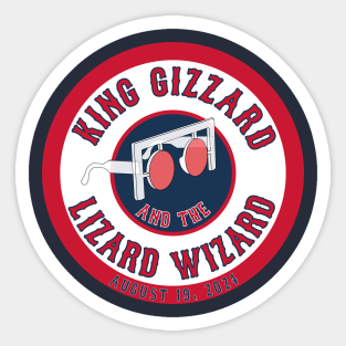 King Gizzard and the Lizard Wizard - Boston August 19, 2024 Sticker